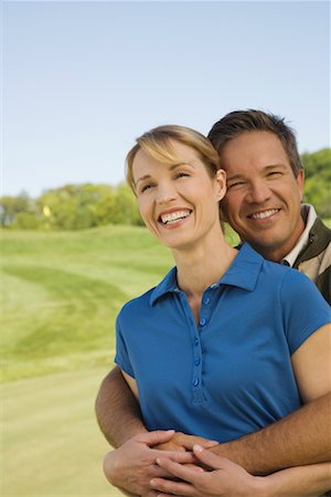 simsearch:693-03304456,k - Portrait of Couple on Golf Course Foto de stock - Sin royalties Premium, Código: 600-02264580