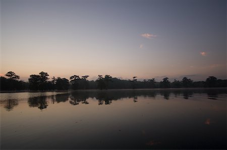 Martin lac au crépuscule, Lafayette, Louisiane, Etats-Unis Photographie de stock - Premium Libres de Droits, Code: 600-02265133