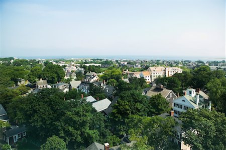 park in small town - Nantucket, Massachusetts, USA Stock Photo - Premium Royalty-Free, Code: 600-02312330