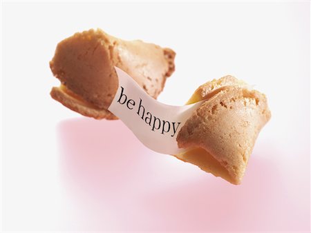 Fortune Cookie with Message Stock Photo - Premium Royalty-Free, Code: 600-02346263