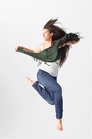 single women dancing indoor - Portrait of Dancer Stock Photo - Premium Royalty-Free, Code: 600-02346576