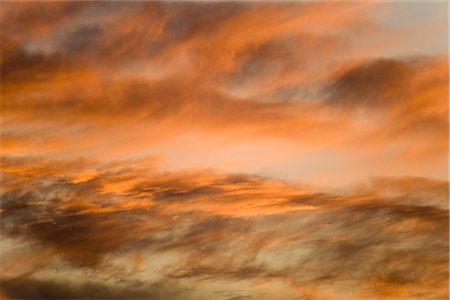 sky only - Cloudy Sky at Dusk Stock Photo - Premium Royalty-Free, Code: 600-02348576
