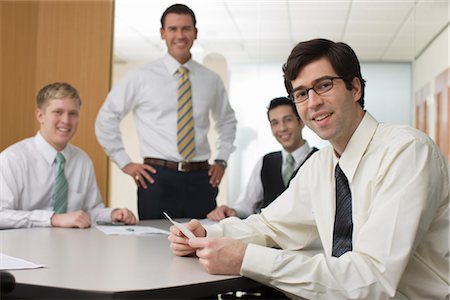 portrait caucasian young adult group happy - Portrait of Business People Stock Photo - Premium Royalty-Free, Code: 600-02348936