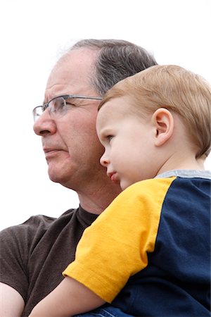 simsearch:700-03502672,k - Portrait of a Father Holding His Son Foto de stock - Sin royalties Premium, Código: 600-02376855