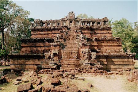Angkor Wat, Siem Reap, Cambodia Foto de stock - Sin royalties Premium, Código: 600-02376865