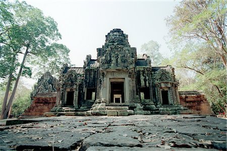 símbolo religioso - Angkor Wat, Siem Reap, Cambodia Foto de stock - Sin royalties Premium, Código: 600-02376868