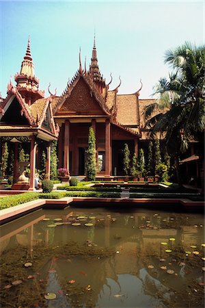 phnom penh buildings - National Museum of Cambodia, Phnom Penh, Cambodia Stock Photo - Premium Royalty-Free, Code: 600-02376900