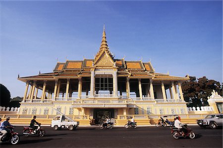 phnom penh buildings - Phnom Penh Royal Palace, Phnom Penh, Cambodia Stock Photo - Premium Royalty-Free, Code: 600-02376901