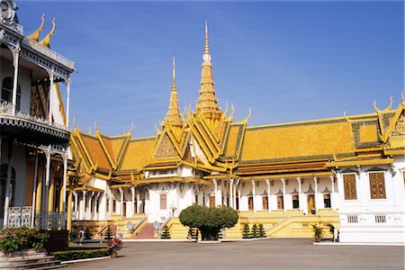 simsearch:600-02376908,k - Throne Hall, Phnom Penh Royal Palace, Phnom Penh, Cambodia Foto de stock - Royalty Free Premium, Número: 600-02376928