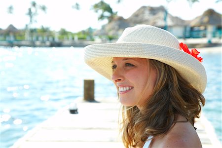 Woman at Costa Maya Resort, Ambergris Caye, Belize Stock Photo - Premium Royalty-Free, Code: 600-02377151