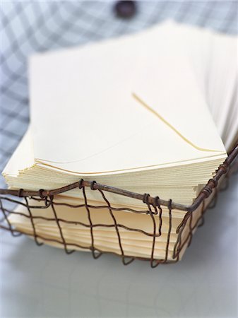Envelopes in Wire Tray Stock Photo - Premium Royalty-Free, Code: 600-02377944