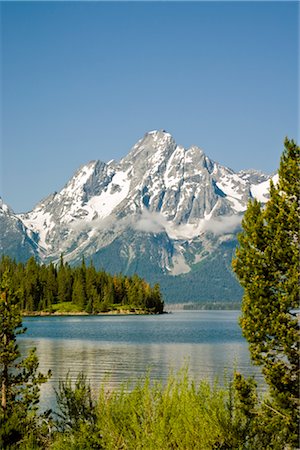 simsearch:600-02371397,k - Grand Teton Mountains, Wyoming, USA Foto de stock - Royalty Free Premium, Número: 600-02371375