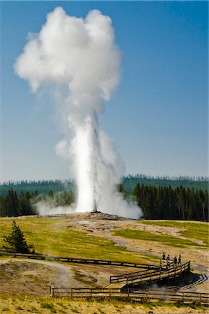 simsearch:700-07802605,k - Geyser, Parc National de Yellowstone, Wyoming, USA Photographie de stock - Premium Libres de Droits, Code: 600-02371389