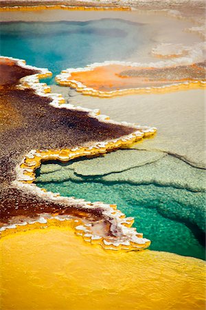 Doublet piscine, Parc National de Yellowstone, Wyoming, USA Photographie de stock - Premium Libres de Droits, Code: 600-02371391