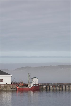 Fishing Boat at Dock, Twillingate Island, Newfoundland, Canada Stock Photo - Premium Royalty-Free, Code: 600-02428922