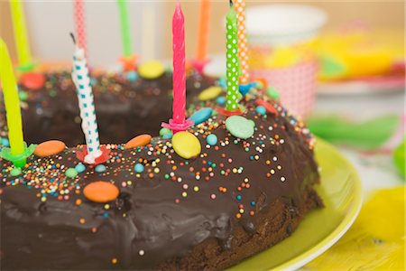 Birthday Cake Stock Photo - Premium Royalty-Free, Code: 600-02461244