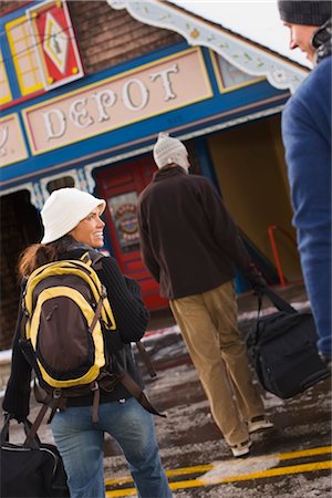 simsearch:700-03295065,k - People Arriving at Pike's Peak Cog Railway Station in Manitou Springs, on the Way to Pike's Peak, Colorado, USA Stock Photo - Premium Royalty-Free, Code: 600-02586025