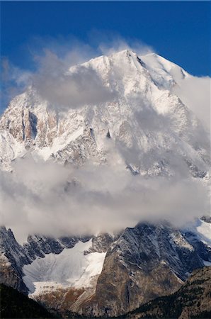 Mont Blanc, Aosta Valley, South Tyrol, Italy Stock Photo - Premium Royalty-Free, Code: 600-02594353
