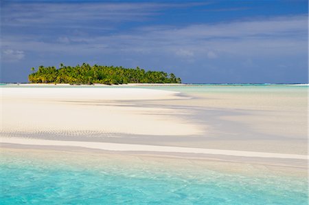 Beach, One Foot Island, Aitutaki Lagoon, Aitutaki, Cook Islands Foto de stock - Royalty Free Premium, Número: 600-02590635