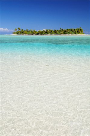 Marco Island et plage, lagon Aitutaki, Aitutaki, Cook Islands Photographie de stock - Premium Libres de Droits, Code: 600-02590630