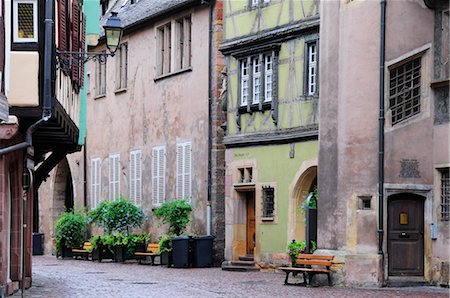 street alsace - Old Town of Colmar, Haut-Rhin, Alsace, France Stock Photo - Premium Royalty-Free, Code: 600-02590839