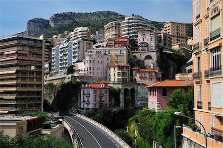 Highrise Buildings in Monaco, Cote d'Azur, France Foto de stock - Sin royalties Premium, Código: 600-02590875