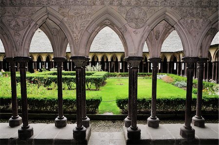 simsearch:700-02289334,k - Mont Saint-Michel, Normandy, France Fotografie stock - Premium Royalty-Free, Codice: 600-02590894