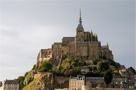 Mont Saint-Michel, Normandy, France Foto de stock - Sin royalties Premium, Código: 600-02590895