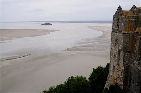 Tidal Flat, Mont Saint-Michel, Normandy, France Stock Photo - Premium Royalty-Free, Code: 600-02590893