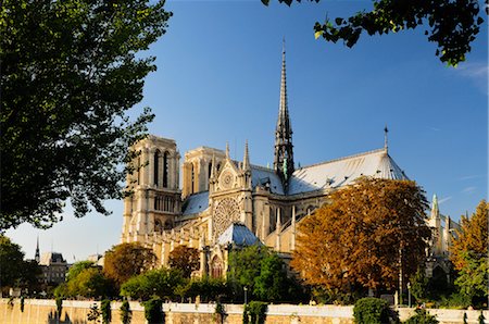 Notre Dame Cathedral, Ile de la Cite, Paris, France Foto de stock - Sin royalties Premium, Código: 600-02590905