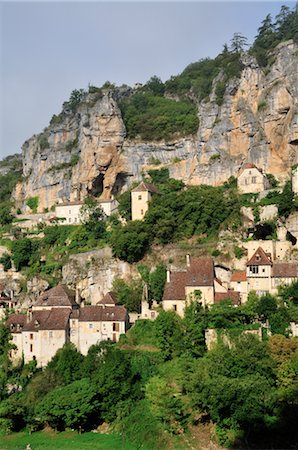 Rocamadour, Lot, Midi-Pyrenees, France Foto de stock - Sin royalties Premium, Código: 600-02590918
