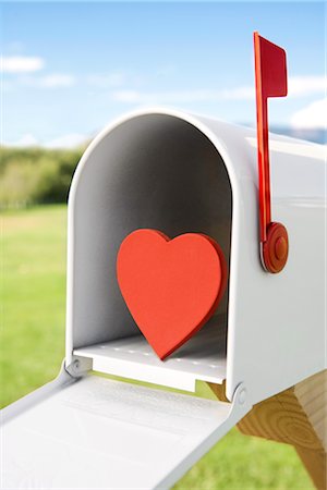 Heart in Mailbox Foto de stock - Sin royalties Premium, Código: 600-02593756