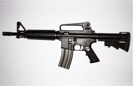 M16 mitrailleuse Photographie de stock - Premium Libres de Droits, Code: 600-02637828