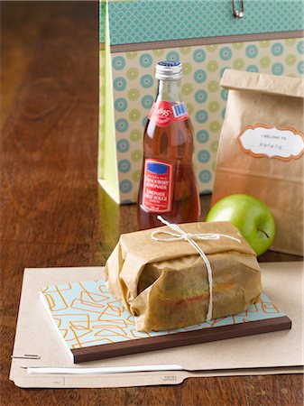 school food bag - Still Life of Packed Lunch Stock Photo - Premium Royalty-Free, Code: 600-02637885