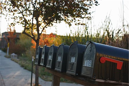 Row of Mailboxes, Ashland, Oregon, USA Stock Photo - Premium Royalty-Free, Code: 600-02645589