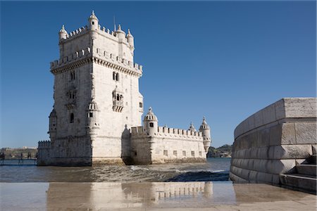 simsearch:700-09226559,k - Tower of Belem, Belem, Lisbon, Portugal Foto de stock - Sin royalties Premium, Código: 600-02645595