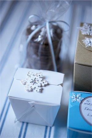 simsearch:600-06895083,k - Close-up of Christmas Presents Stock Photo - Premium Royalty-Free, Code: 600-02645635