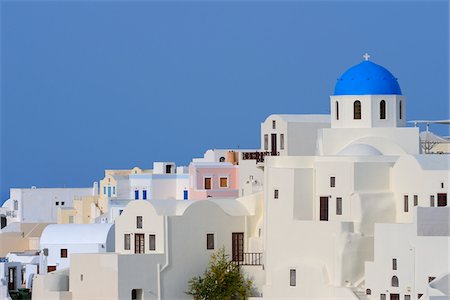 santorini island - Church, Oia, Santorini, Cyclades Islands, Greece Photographie de stock - Premium Libres de Droits, Code: 600-02659664