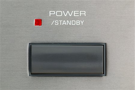 simsearch:600-03621317,k - Standby Button of a Radio Receiver Stock Photo - Premium Royalty-Free, Code: 600-02659669