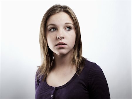 Portrait d'adolescente Photographie de stock - Premium Libres de Droits, Code: 600-02670091