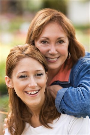 parent with adult child - Portrait of Mother and Daughter Stock Photo - Premium Royalty-Free, Code: 600-02670186