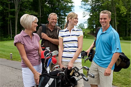 Couples au parcours de Golf, Burlington, Ontario, Canada Photographie de stock - Premium Libres de Droits, Code: 600-02670411