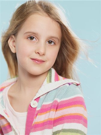 Portrait of Young Girl Foto de stock - Sin royalties Premium, Código: 600-02671409