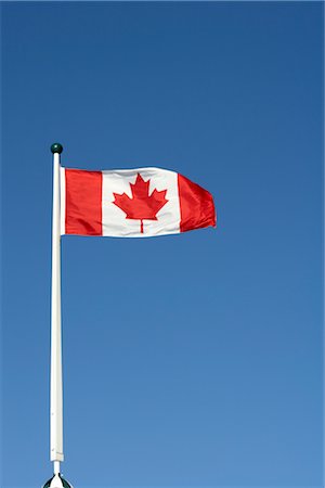 flagpole - Canadian Flag, Quebec City Quebec, Canada Stock Photo - Premium Royalty-Free, Code: 600-02671544