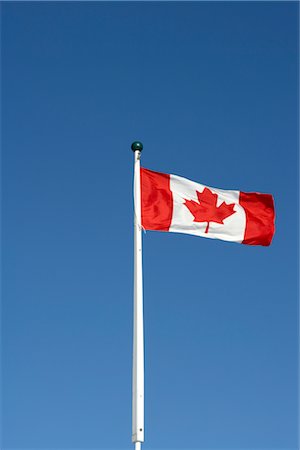 Drapeau canadien Québec City, Québec, Canada Photographie de stock - Premium Libres de Droits, Code: 600-02671543