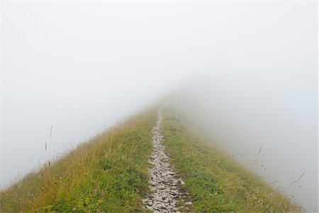 path mountains not people - Path on Mountain Ridge, Augstmatthorn, Berne, Switzerland Stock Photo - Premium Royalty-Free, Code: 600-02686091