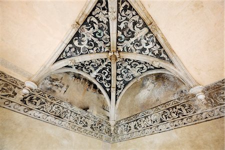 simsearch:700-03466718,k - Ceiling in Monastery of Santa Maria Magdalena Cuitzeo, Michoacan, Mexico Stock Photo - Premium Royalty-Free, Code: 600-02694327