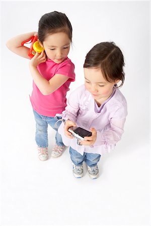 family art - Filles avec des caméras Photographie de stock - Premium Libres de Droits, Code: 600-02693714