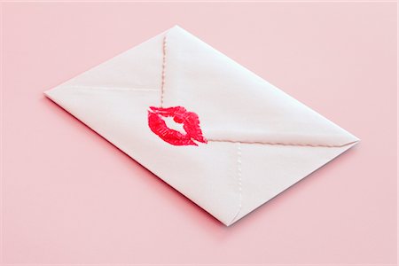 Envelope Sealed With a Kiss Stock Photo - Premium Royalty-Free, Code: 600-02700982