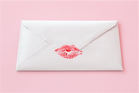 Envelope Sealed With a Kiss Stock Photo - Premium Royalty-Free, Code: 600-02700983